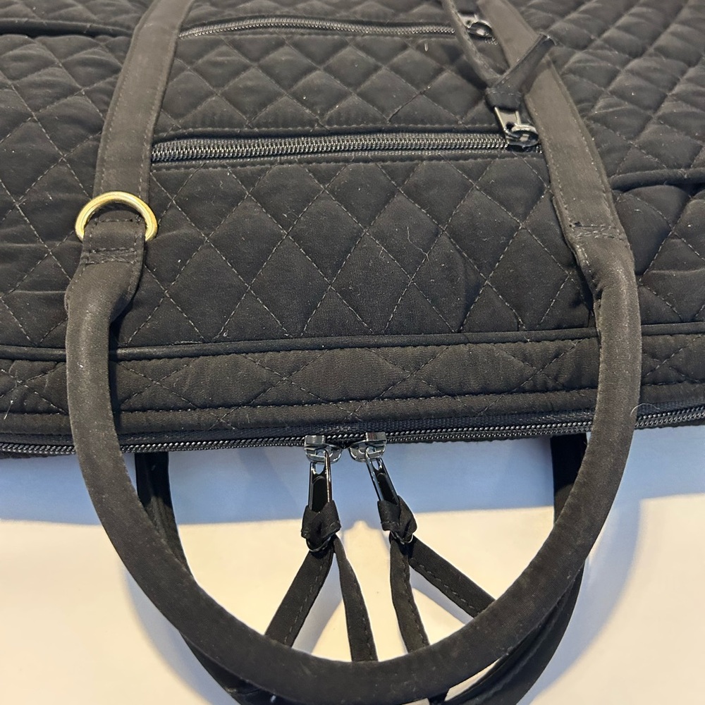 Vera Bradley Black Quilted Interior Tote - Picture 5 of 8